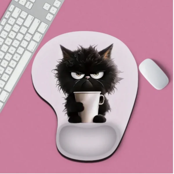 Padmouse Gato Despeinado con reposa brazo - Mapleek